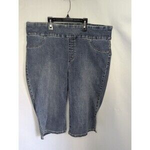 Chicos Perfect Stretch Nicky Pedal Pusher Crop Basic Jeans 2  NWT (US 12/Large)